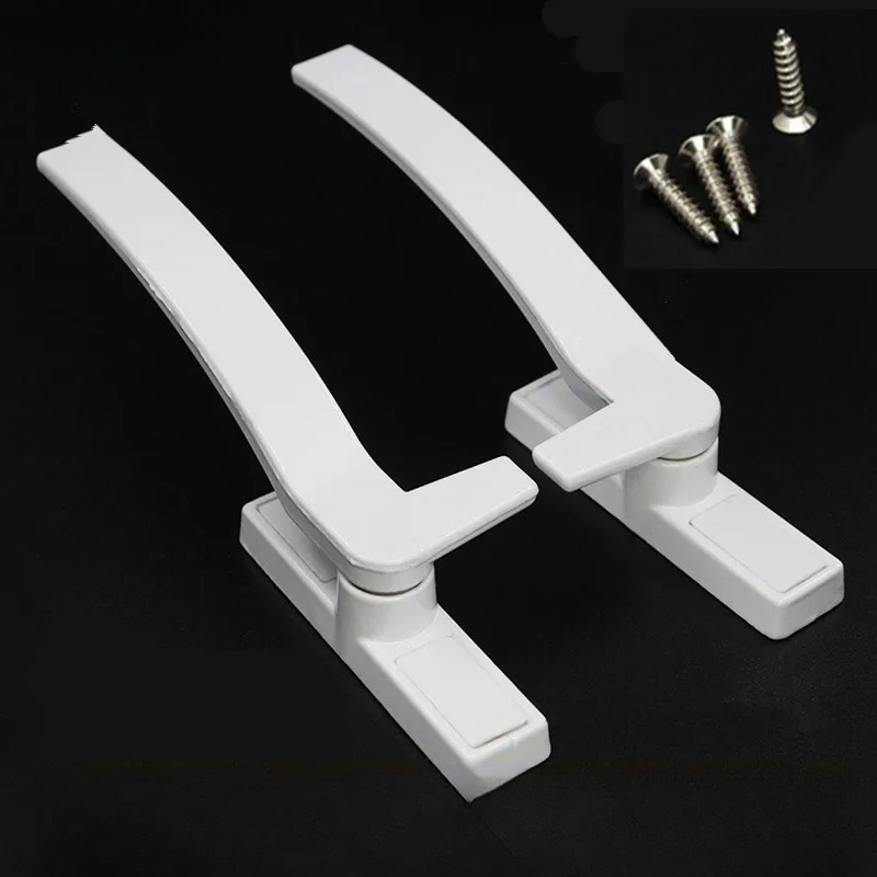 Zinc Furniture Hardware - Manijas de ventana de repuesto blancas