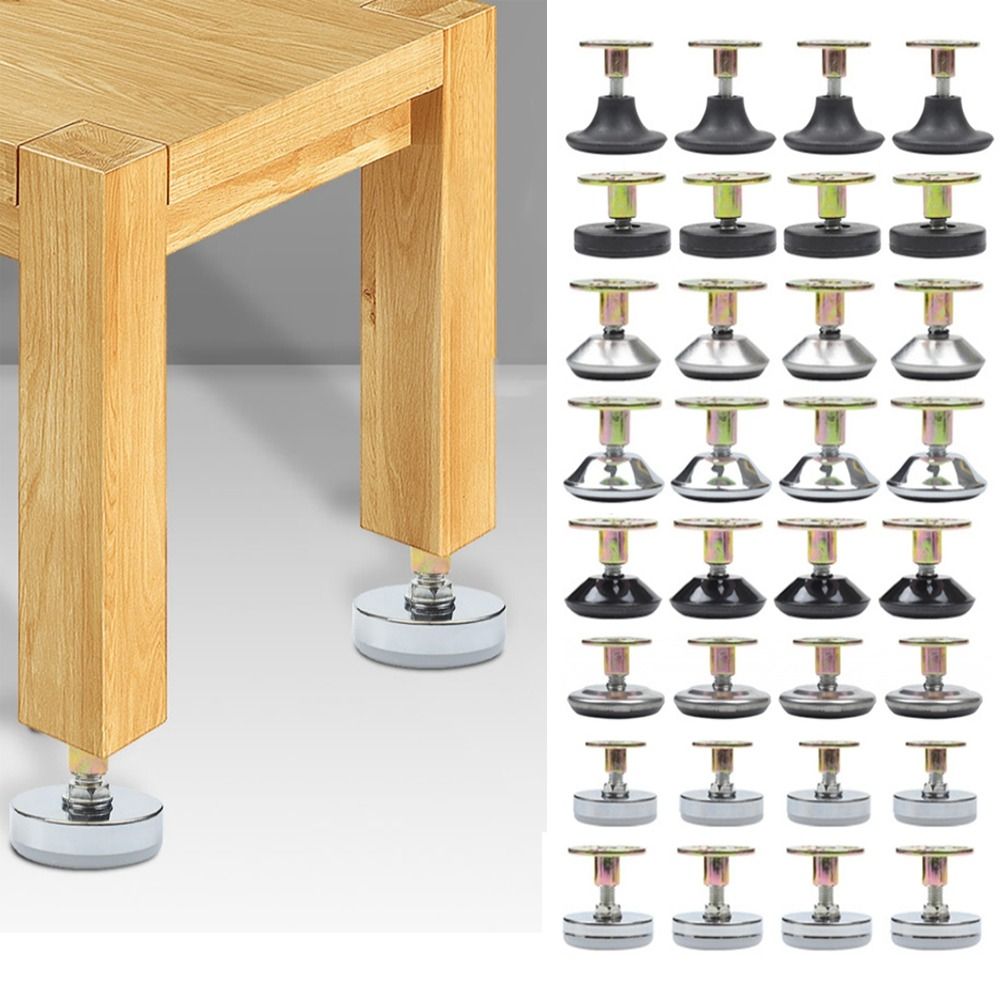 Furniture Leveling Hardware - Soporte ajustable para muebles, Base atornillada