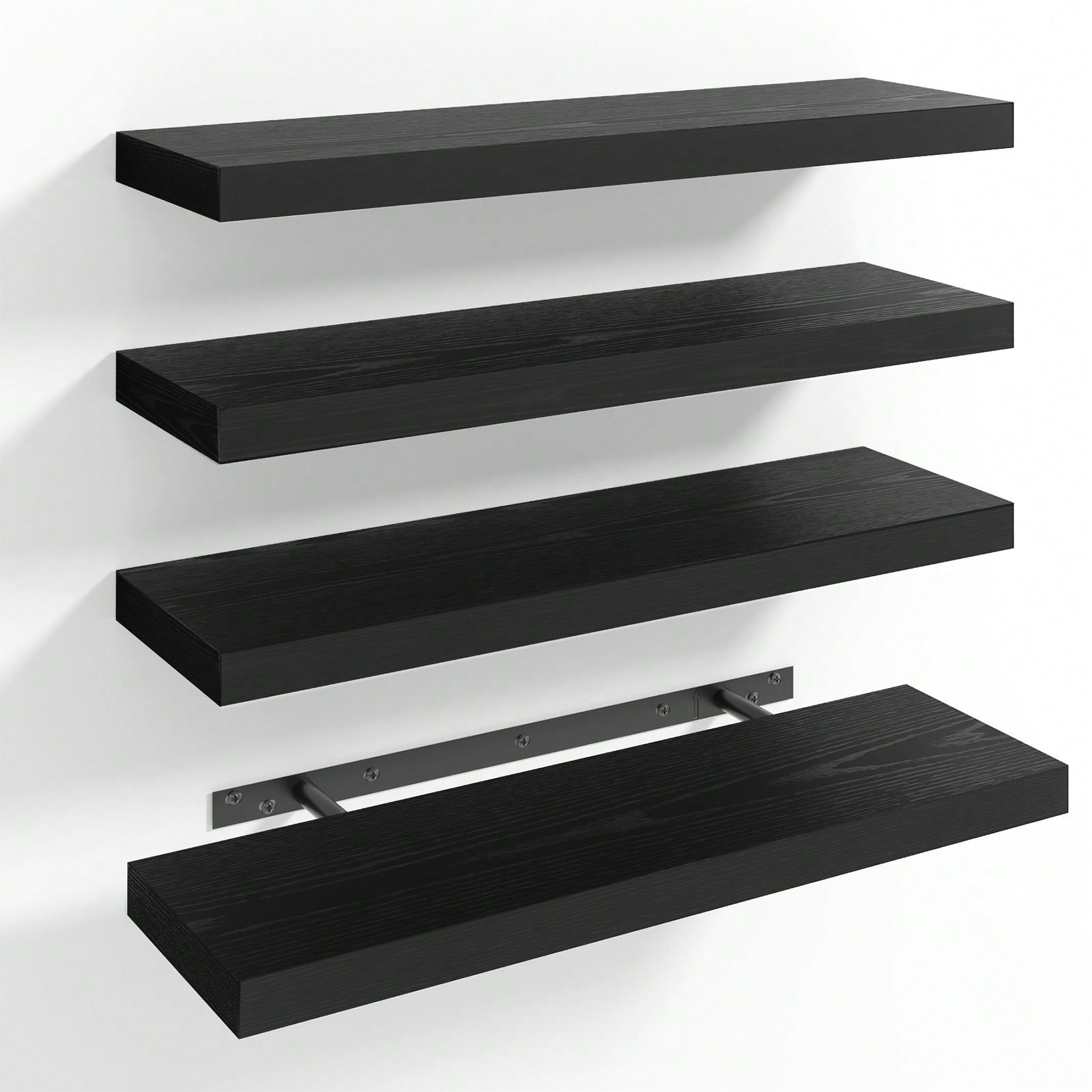 Shelf Bracket Pair - Paquete de 4 Estantes Flotantes Modernos