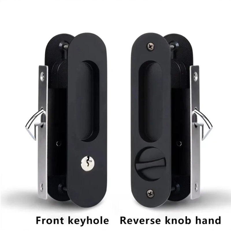 Cerradura de puerta corrediza, - Zinc Furniture Hardware reseña y precio