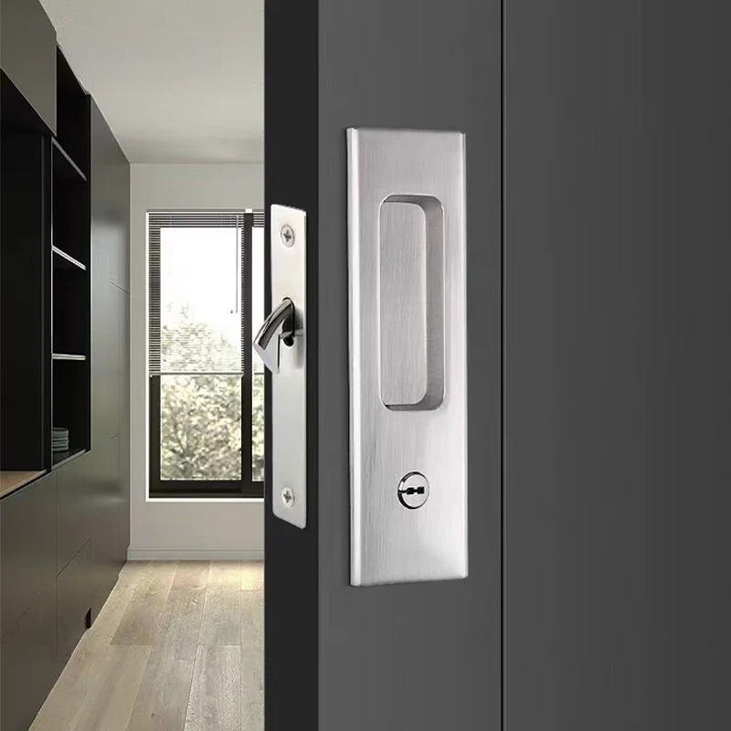 Cerradura de puerta corrediza, - Zinc Furniture Hardware reseña y precio