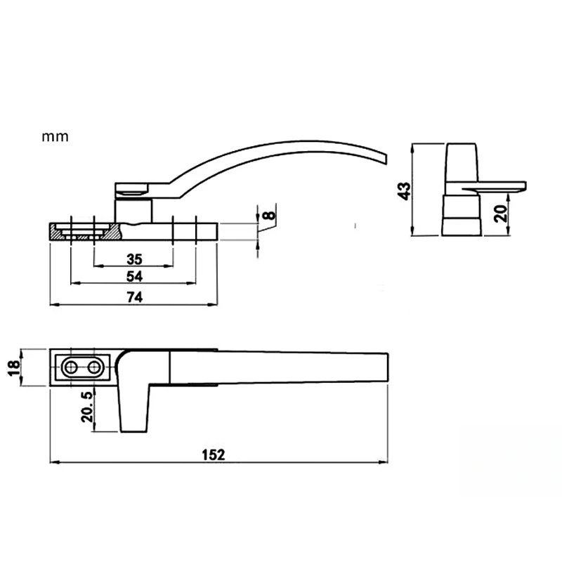 Manijas de ventana de repuesto - Zinc Furniture Hardware reseña y precio