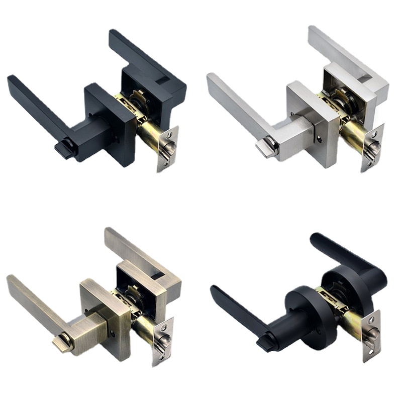 Manija de puerta negra, cerrad - Zinc Furniture Hardware reseña y precio