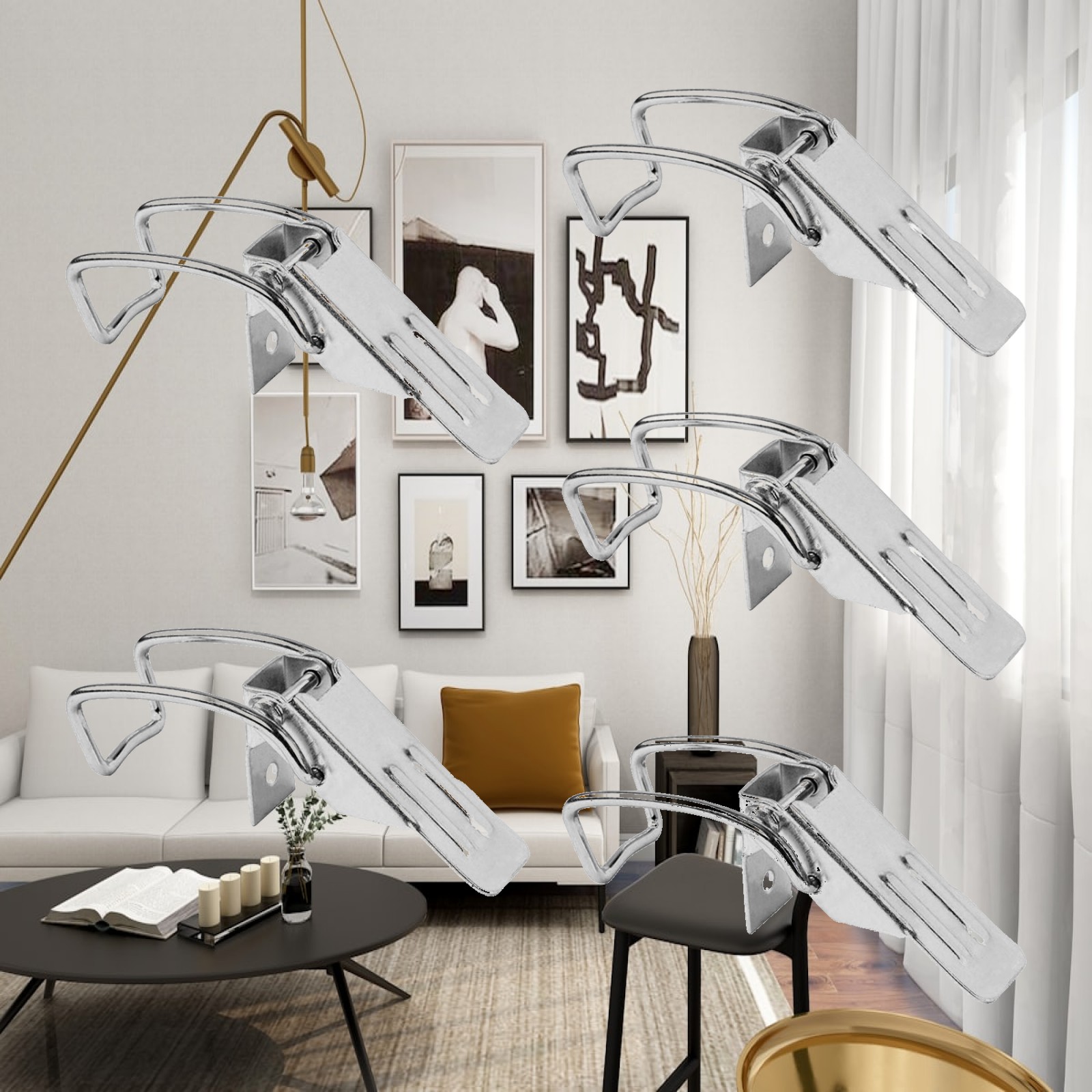 5x Cierres de Pestillo Metálic - Furniture Hardware Accessories reseña y precio